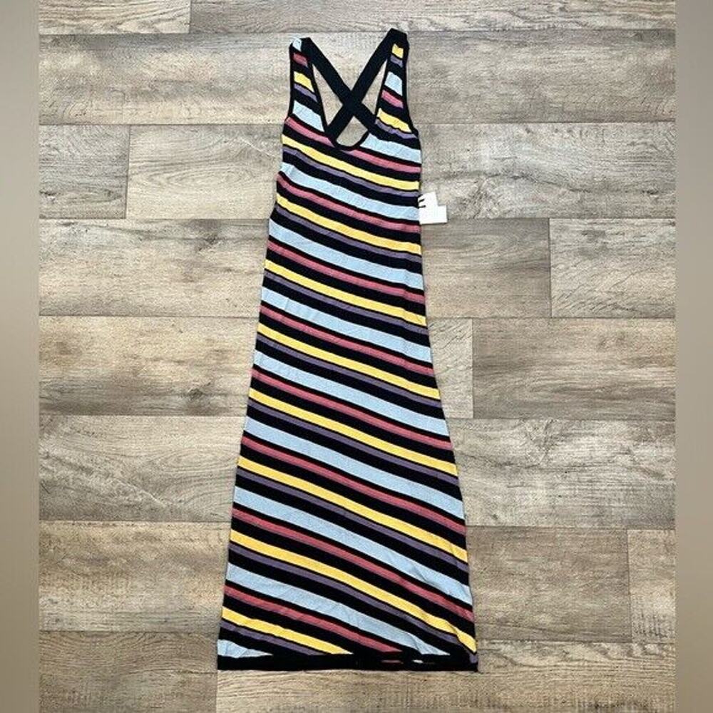 Zara Striped Knit Midi Dress Tank Bodycon Summer Dress NWT M - Picture 15 of 16